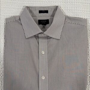 J. Crew Ludlow Micro Stripe Dress Shirt 15.5 34